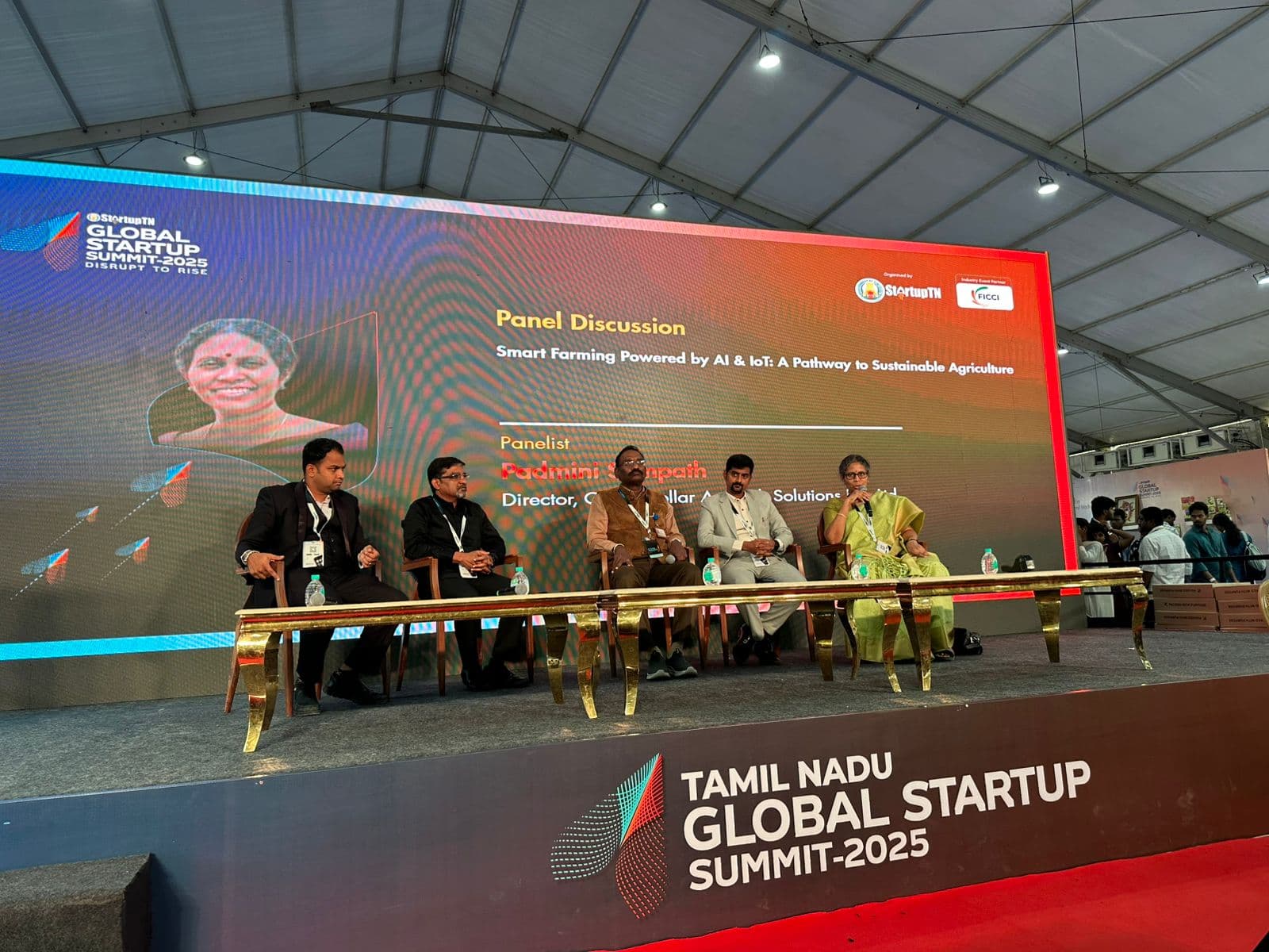 Our Co-founder and CEO Padmini Sampath, presenting in a panel discussion on Smart Farming Powered by AI & IoT